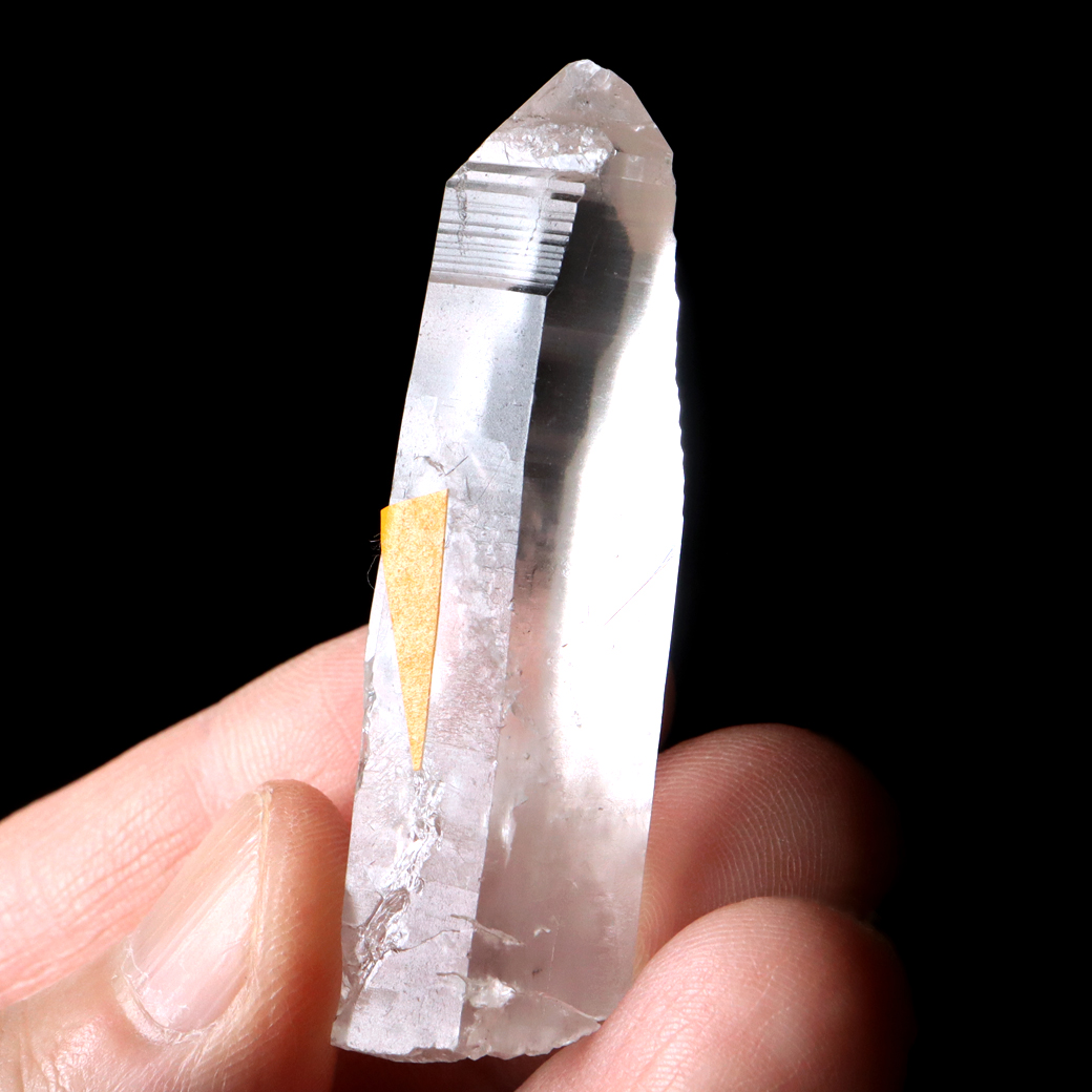 レムリアンシード 水晶 ポイント ライトニング水晶 雷水晶 単結晶 天然石 ブラジル ミナスジェライス州 セーラ・デ・カブラル産