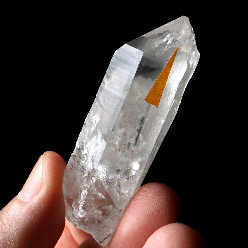 レムリアンシード 水晶 ポイント ライトニング水晶 雷水晶 単結晶 天然石 ブラジル ミナスジェライス州 セーラ・デ・カブラル産