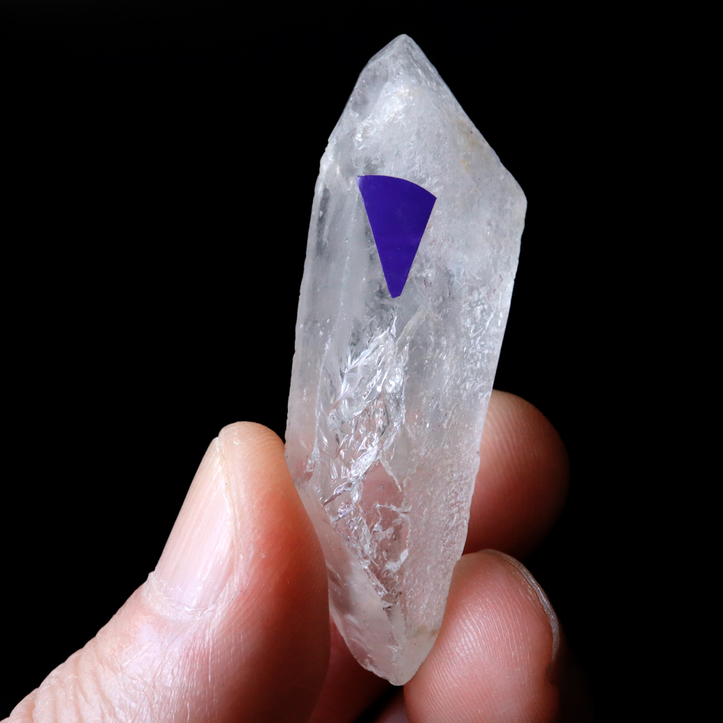 レムリアンシード 水晶 ポイント ライトニング水晶 雷水晶 単結晶 天然石 ブラジル ミナスジェライス州 セーラ・デ・カブラル産