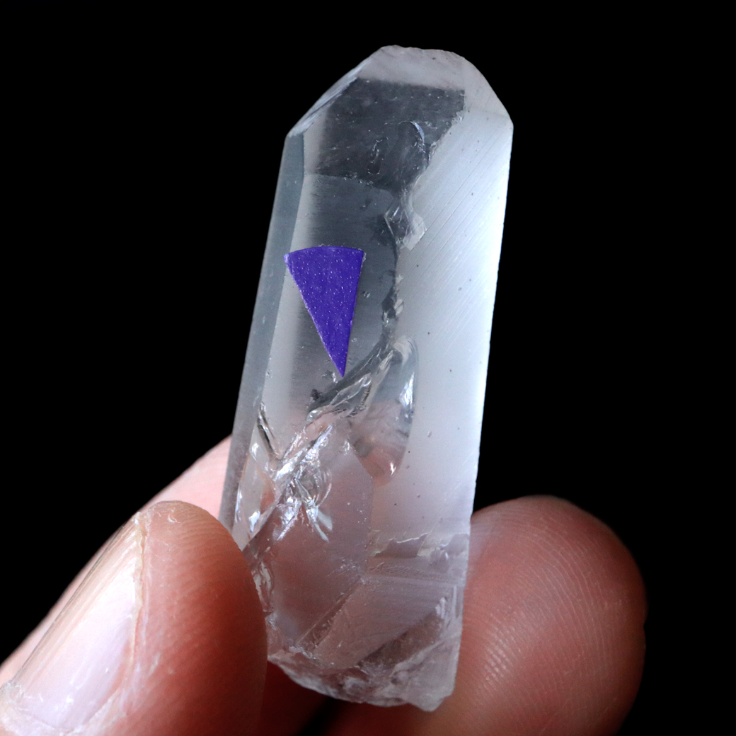 レムリアンシード 水晶 ポイント ライトニング水晶 雷水晶 単結晶 天然石 ブラジル ミナスジェライス州 セーラ・デ・カブラル産