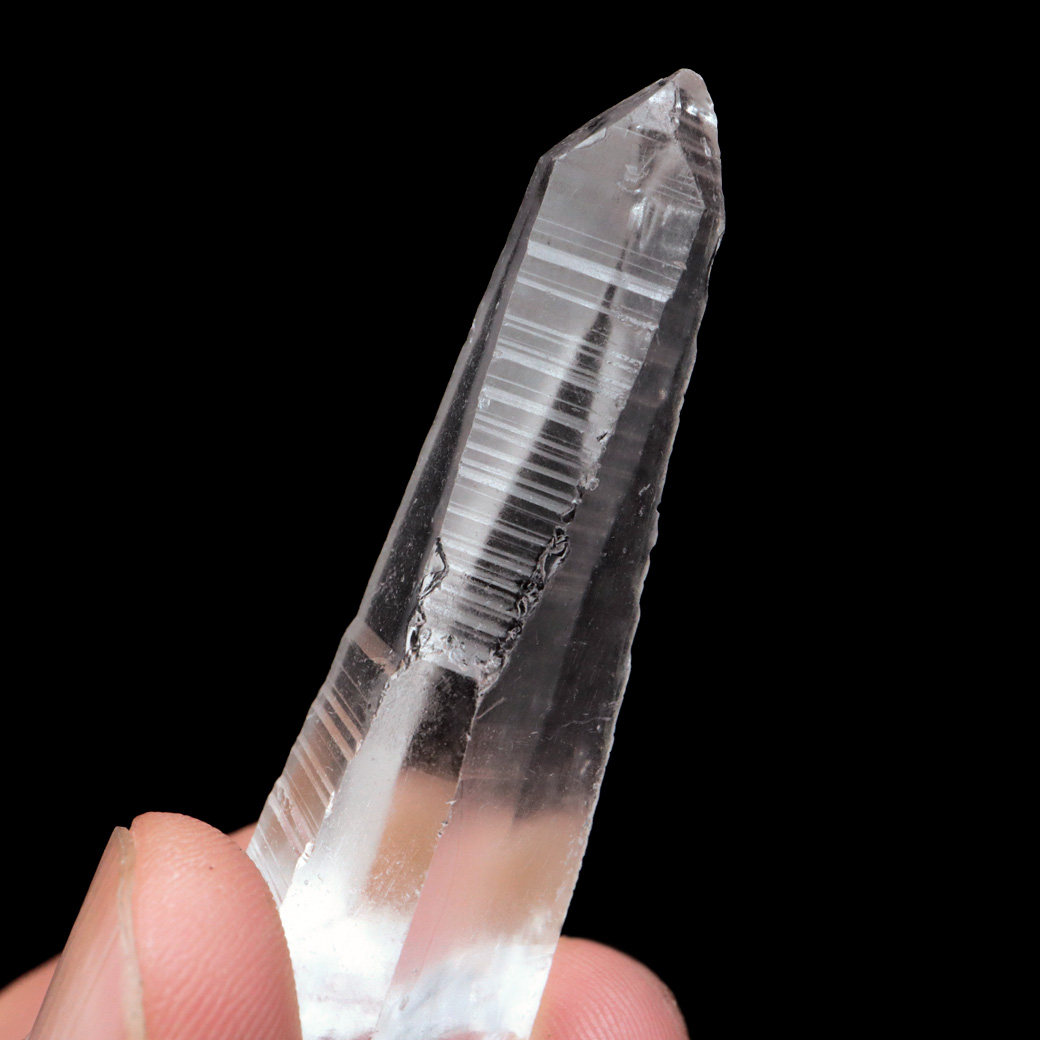 レムリアンシード 水晶 ポイント ライトニング水晶 雷水晶 単結晶 天然石 ブラジル ミナスジェライス州 セーラ・デ・カブラル産