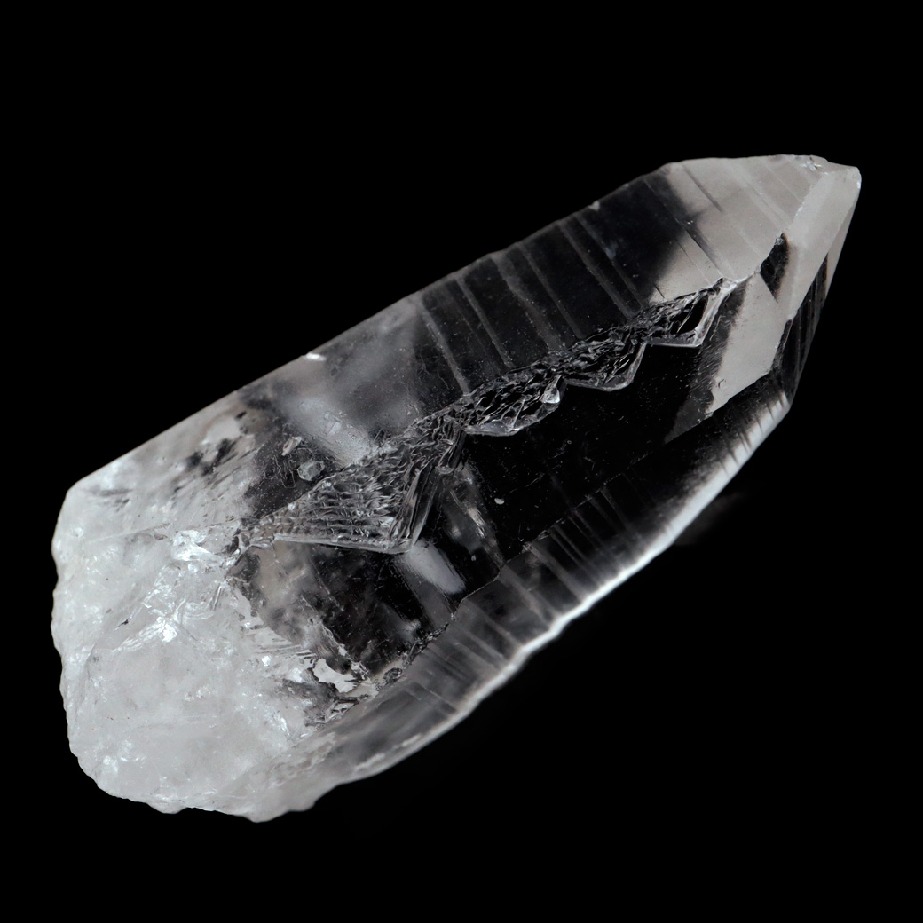 レムリアンシード 水晶 ポイント ライトニング水晶 雷水晶 単結晶 天然石 ブラジル ミナスジェライス州 セーラ・デ・カブラル産