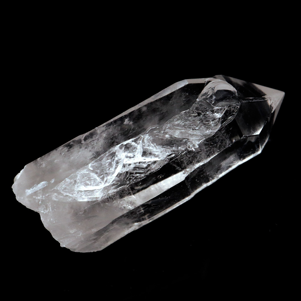 レムリアンシード 水晶 ポイント ライトニング水晶 雷水晶 単結晶 天然石 ブラジル ミナスジェライス州 セーラ・デ・カブラル産