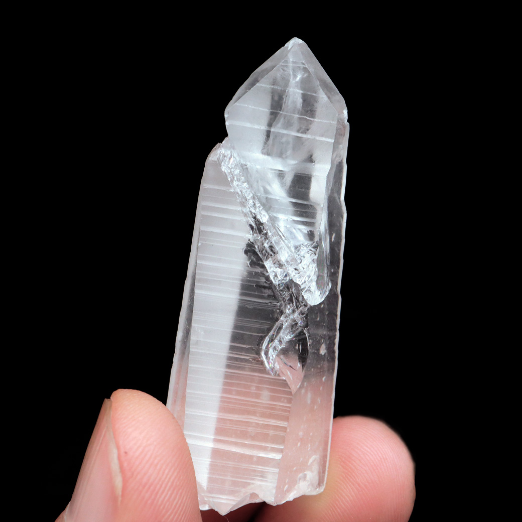 レムリアンシード 水晶 ポイント ライトニング水晶 雷水晶 単結晶 天然石 ブラジル ミナスジェライス州 セーラ・デ・カブラル産