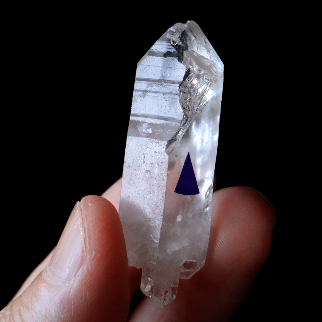 レムリアンシード 水晶 ポイント ライトニング水晶 雷水晶 単結晶 天然石 ブラジル ミナスジェライス州 セーラ・デ・カブラル産