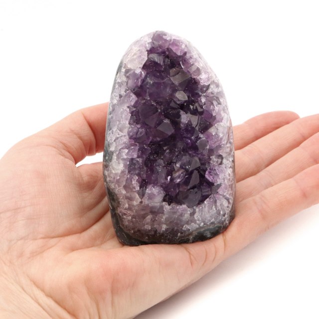 アメジスト クラスター 側面磨き AAA ドゥルーザ 紫水晶 置き物 原石 ウルグアイ産 天然石 1点物 2月 誕生石 天然石 amethyst
