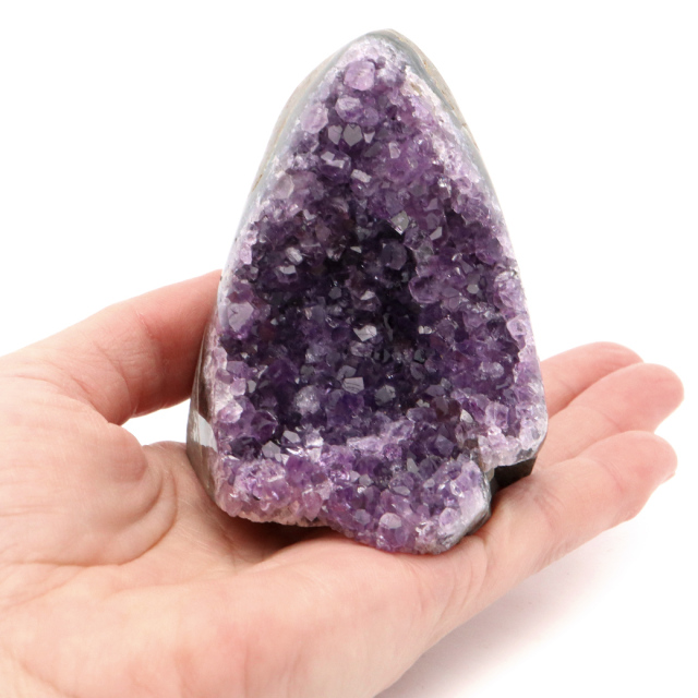 アメジスト クラスター 側面磨き AAA ドゥルーザ 紫水晶 置き物 原石 ウルグアイ産 天然石 1点物 2月 誕生石 天然石 amethyst