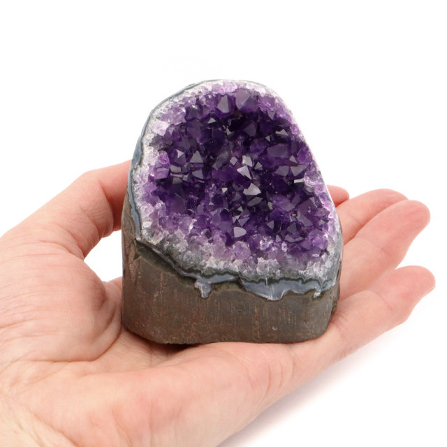 アメジスト クラスター 側面磨き AAA ドゥルーザ 紫水晶 置き物 原石 ウルグアイ産 天然石 1点物 2月 誕生石 天然石 amethyst
