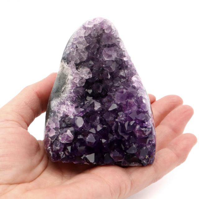 アメジスト クラスター 側面磨き AAA ドゥルーザ 紫水晶 置き物 原石 ウルグアイ産 天然石 1点物 2月 誕生石 天然石 amethyst