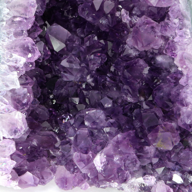 アメジスト クラスター 側面磨き AAA ドゥルーザ 紫水晶 置き物 原石 ウルグアイ産 天然石 1点物 2月 誕生石 天然石 amethyst