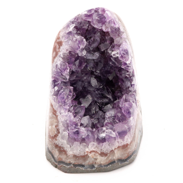 アメジスト クラスター 側面磨き AAA ドゥルーザ 紫水晶 置き物 原石 ウルグアイ産 天然石 1点物 2月 誕生石 天然石 amethyst
