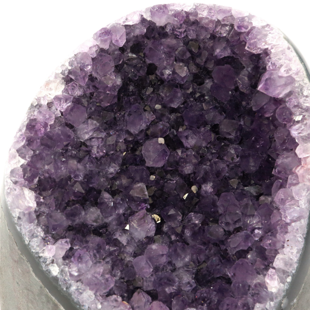 アメジスト クラスター 側面磨き AAA ドゥルーザ 紫水晶 置き物 原石 310g ウルグアイ産 天然石 1点物 2月 誕生石 天然石 amethyst 