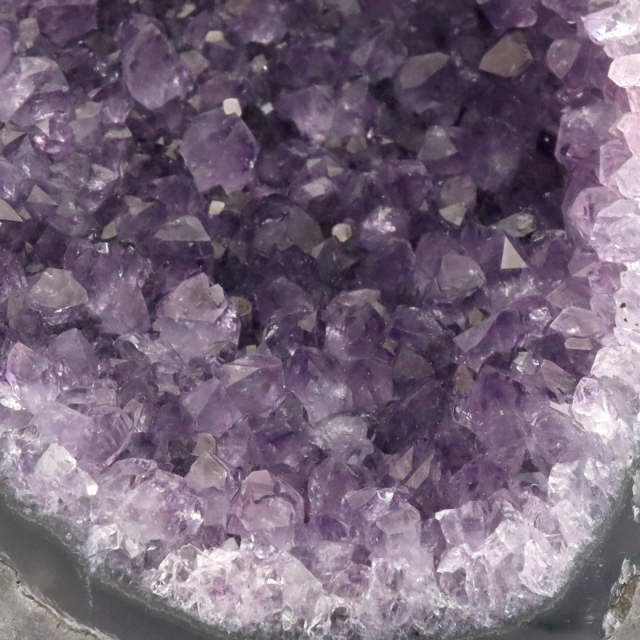 アメジスト クラスター 側面磨き AAA ドゥルーザ 紫水晶 置き物 原石 310g ウルグアイ産 天然石 1点物 2月 誕生石 天然石 amethyst 