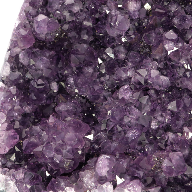 アメジスト クラスター 側面磨き AAA ドゥルーザ 紫水晶 置き物 原石 310g ウルグアイ産 天然石 1点物 2月 誕生石 天然石 amethyst 