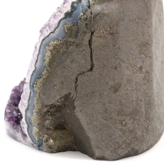 アメジスト クラスター 側面磨き AAA ドゥルーザ 紫水晶 置き物 原石 310g ウルグアイ産 天然石 1点物 2月 誕生石 天然石 amethyst 