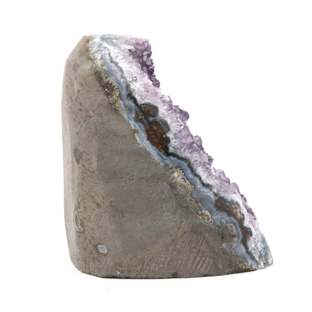 アメジスト クラスター 側面磨き AAA ドゥルーザ 紫水晶 置き物 原石 310g ウルグアイ産 天然石 1点物 2月 誕生石 天然石 amethyst 