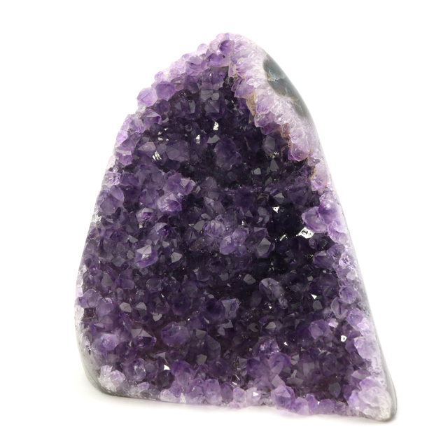 アメジスト クラスター 側面磨き AAA ドゥルーザ 紫水晶 置き物 原石 ウルグアイ産 天然石 1点物 2月 誕生石 天然石 amethyst