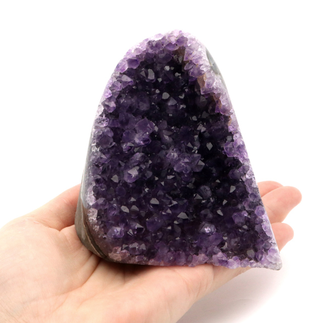 アメジスト クラスター 側面磨き AAA ドゥルーザ 紫水晶 置き物 原石 ウルグアイ産 天然石 1点物 2月 誕生石 天然石 amethyst