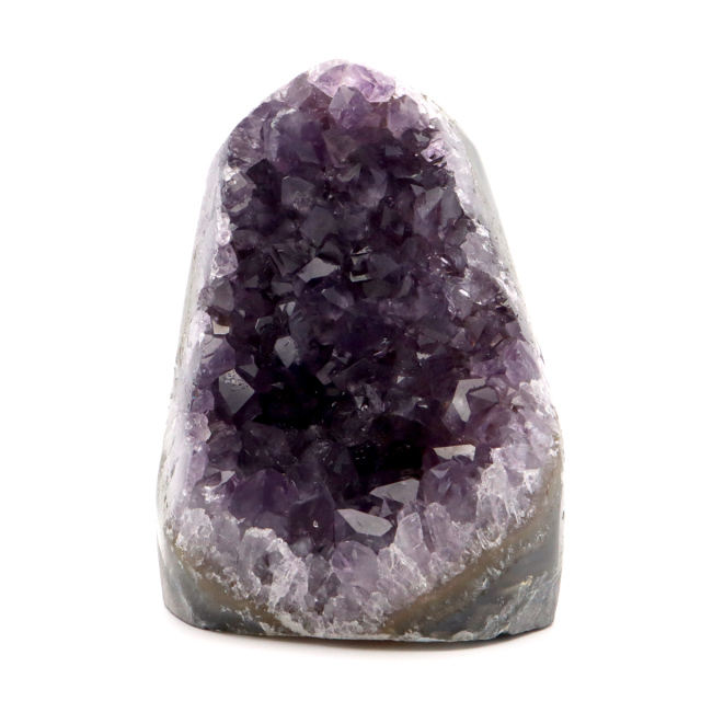 アメジスト クラスター 側面磨き AAA ドゥルーザ 紫水晶 置き物 原石 ウルグアイ産 天然石 1点物 2月 誕生石 天然石 amethyst
