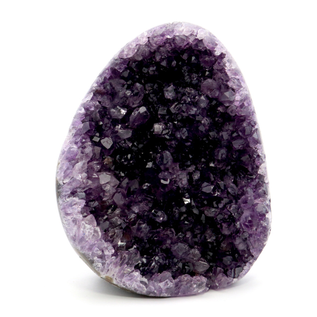 アメジスト クラスター 側面磨き AAA ドゥルーザ 紫水晶 置き物 原石 ウルグアイ産 天然石 1点物 2月 誕生石 天然石 amethyst