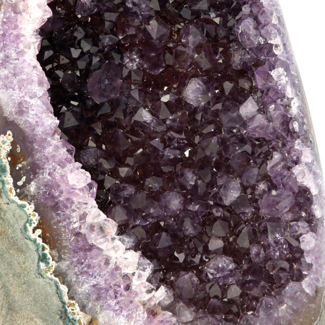 アメジスト クラスター 側面磨き AAA ドゥルーザ 紫水晶 置き物 原石 ウルグアイ産 天然石 1点物 2月 誕生石 天然石 amethyst