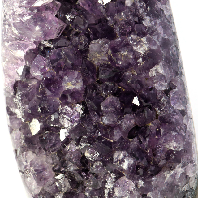 アメジスト クラスター 側面磨き AAA ドゥルーザ 紫水晶 置き物 原石 ウルグアイ産 天然石 1点物 2月 誕生石 天然石 amethyst