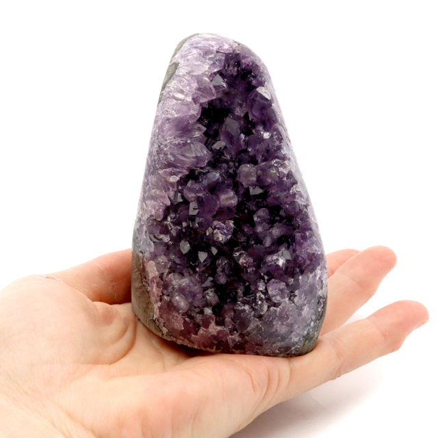 アメジスト クラスター 側面磨き AAA ドゥルーザ 紫水晶 置き物 原石 ウルグアイ産 天然石 1点物 2月 誕生石 天然石 amethyst