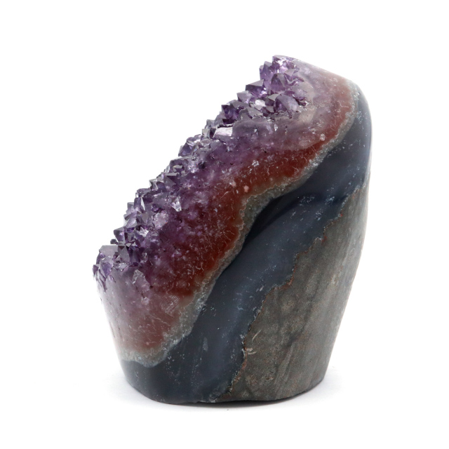 アメジスト クラスター 側面磨き AAA ドゥルーザ 紫水晶 置き物 原石 ウルグアイ産 天然石 1点物 2月 誕生石 天然石 amethyst