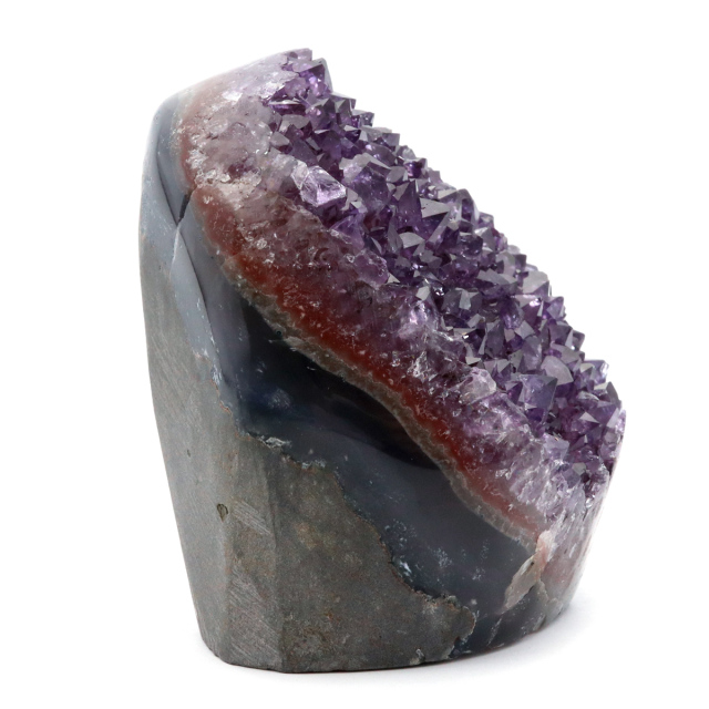 アメジスト クラスター 側面磨き AAA ドゥルーザ 紫水晶 置き物 原石 ウルグアイ産 天然石 1点物 2月 誕生石 天然石 amethyst