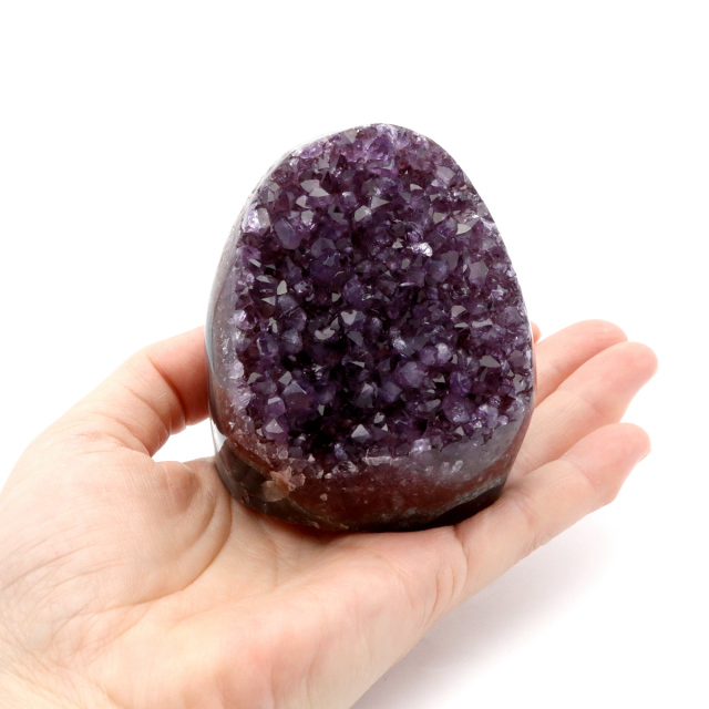アメジスト クラスター 側面磨き AAA ドゥルーザ 紫水晶 置き物 原石 ウルグアイ産 天然石 1点物 2月 誕生石 天然石 amethyst