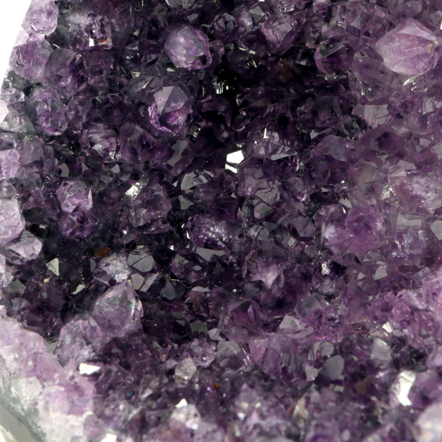 アメジスト クラスター 側面磨き AAA ドゥルーザ 紫水晶 置き物 原石 ウルグアイ産 天然石 1点物 2月 誕生石 天然石 amethyst