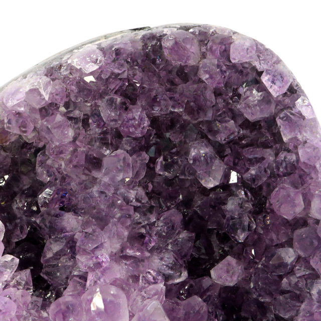 アメジスト クラスター 側面磨き AAA ドゥルーザ 紫水晶 置き物 原石 ウルグアイ産 天然石 1点物 2月 誕生石 天然石 amethyst