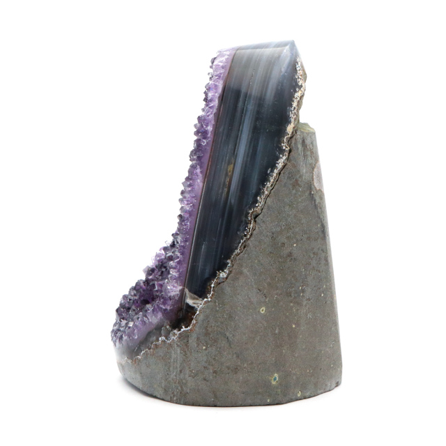 アメジスト クラスター 側面磨き AAA ドゥルーザ 紫水晶 置き物 原石 ウルグアイ産 天然石 1点物 2月 誕生石 天然石 amethyst