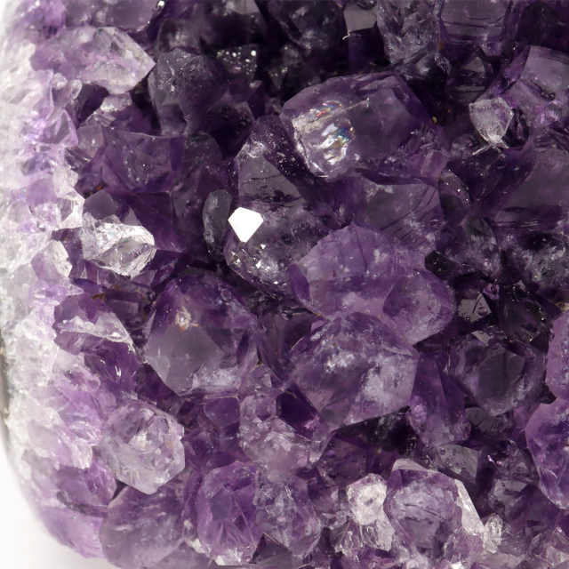アメジスト クラスター 側面磨き AAA ドゥルーザ 紫水晶 置き物 原石 ウルグアイ産 天然石 1点物 2月 誕生石 天然石 amethyst