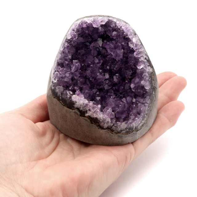 アメジスト クラスター 側面磨き AAA ドゥルーザ 紫水晶 置き物 原石 ウルグアイ産 天然石 1点物 2月 誕生石 天然石 amethyst