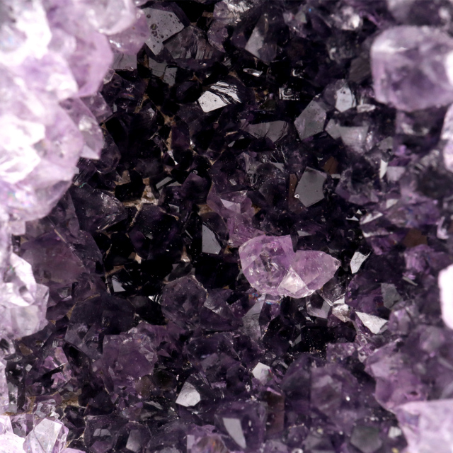 アメジスト クラスター 側面磨き AAA ドゥルーザ 紫水晶 置き物 原石 ウルグアイ産 天然石 1点物 2月 誕生石 天然石 amethyst