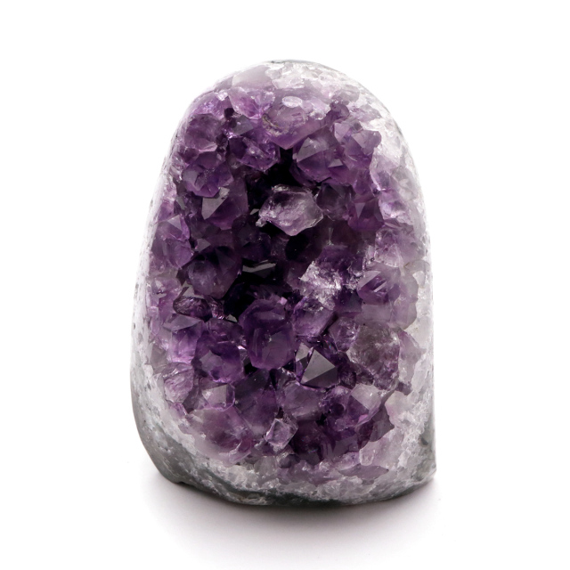 アメジスト クラスター 側面磨き AAA ドゥルーザ 紫水晶 置き物 原石 ウルグアイ産 天然石 1点物 2月 誕生石 天然石 amethyst