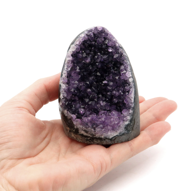 アメジスト クラスター 側面磨き AAA ドゥルーザ 紫水晶 置き物 原石 ウルグアイ産 天然石 1点物 2月 誕生石 天然石 amethyst