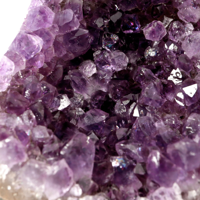 アメジスト クラスター 側面磨き AAA ドゥルーザ 紫水晶 置き物 原石 ウルグアイ産 天然石 1点物 2月 誕生石 天然石 amethyst