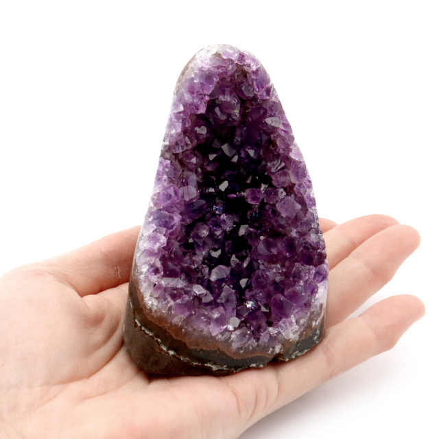 アメジスト クラスター 側面磨き AAA ドゥルーザ 紫水晶 置き物 原石 ウルグアイ産 天然石 1点物 2月 誕生石 天然石 amethyst