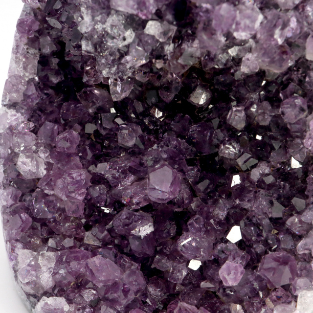 アメジスト クラスター 側面磨き AAA ドゥルーザ 紫水晶 置き物 原石 ウルグアイ産 天然石 1点物 2月 誕生石 天然石 amethyst