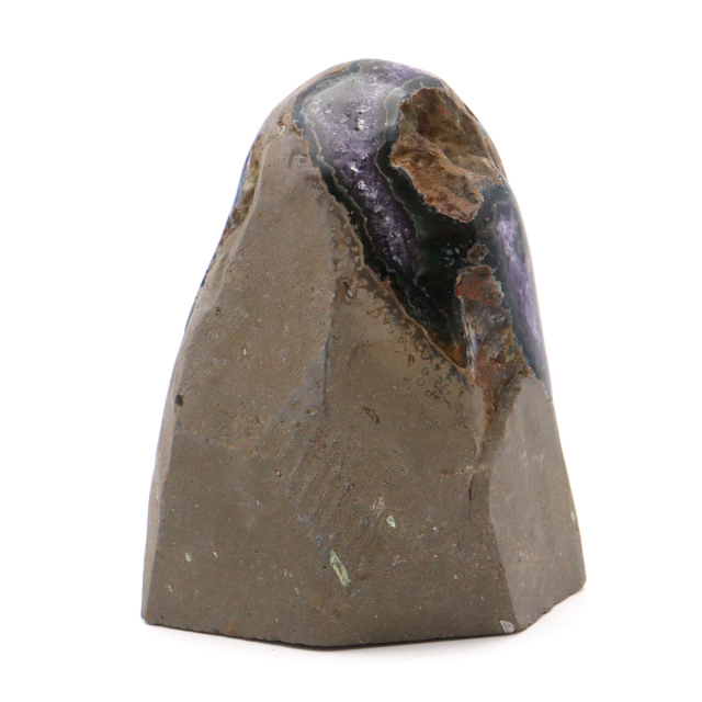 アメジスト クラスター 側面磨き エクストラ グレード EX ドゥルーザ 紫水晶 置き物 原石 ウルグアイ産 天然石 1点物 2月 誕生石