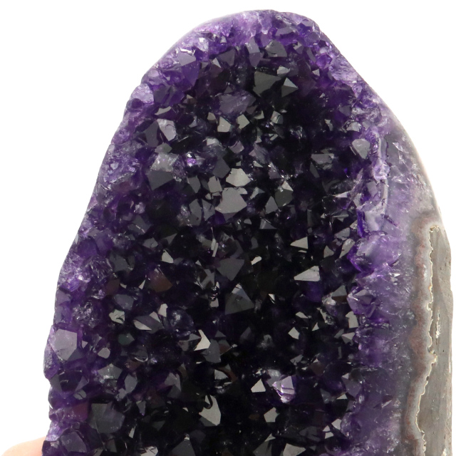 アメジスト クラスター 側面磨き エクストラ グレード EX ドゥルーザ 紫水晶 置き物 原石 ウルグアイ産 天然石 1点物 2月 誕生石