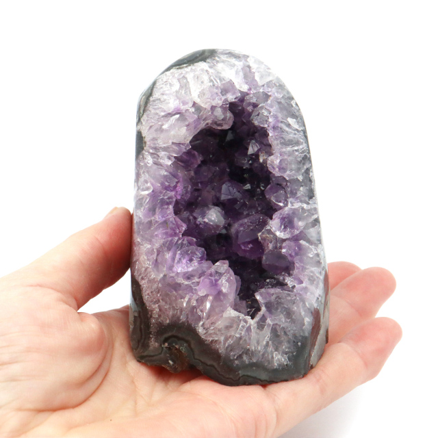 アメジスト クラスター 側面磨き AAA ドゥルーザ 紫水晶 置き物 原石 ウルグアイ産 天然石 1点物 2月 誕生石 天然石 amethyst