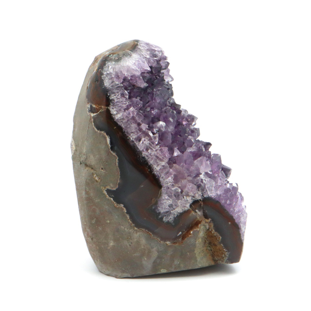 アメジスト クラスター 側面磨き AAA ドゥルーザ 紫水晶 置き物 原石 ウルグアイ産 天然石 1点物 2月 誕生石 天然石 amethyst