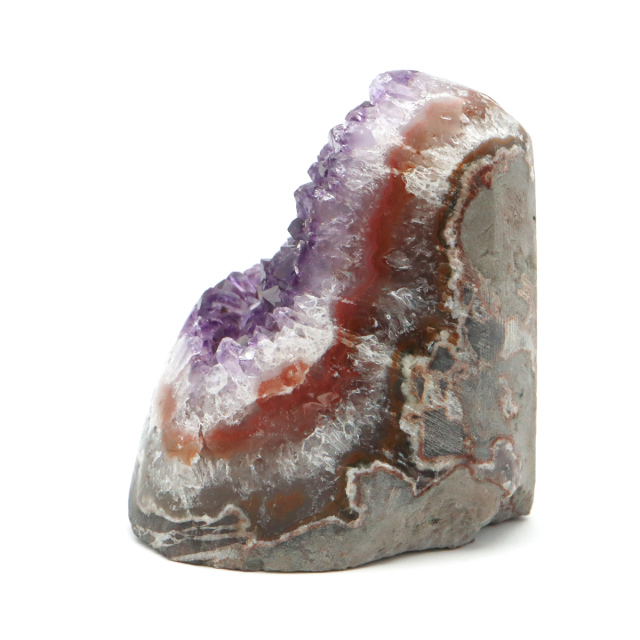 アメジスト クラスター 側面磨き AAA ドゥルーザ 紫水晶 置き物 原石 ウルグアイ産 天然石 1点物 2月 誕生石 天然石 amethyst