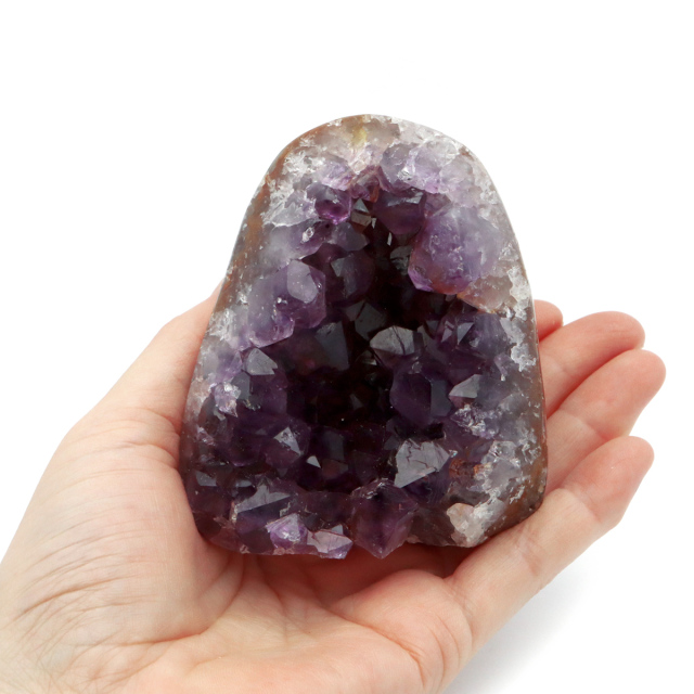 アメジスト クラスター 側面磨き AAA ドゥルーザ 紫水晶 置き物 原石 ウルグアイ産 天然石 1点物 2月 誕生石 天然石 amethyst