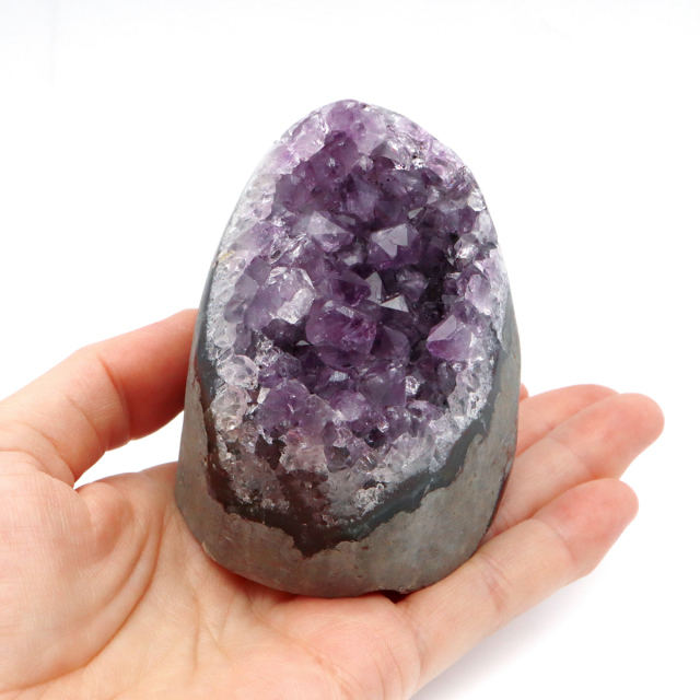 アメジスト クラスター 側面磨き AAA ドゥルーザ 紫水晶 置き物 原石 ウルグアイ産 天然石 1点物 2月 誕生石 天然石 amethyst