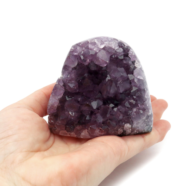 アメジスト クラスター 側面磨き AAA ドゥルーザ 紫水晶 置き物 原石 ウルグアイ産 天然石 1点物 2月 誕生石 天然石 amethyst