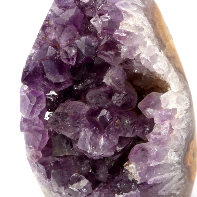 アメジスト クラスター 側面磨き AAA ドゥルーザ 紫水晶 置き物 原石 ウルグアイ産 天然石 1点物 2月 誕生石 天然石 amethyst